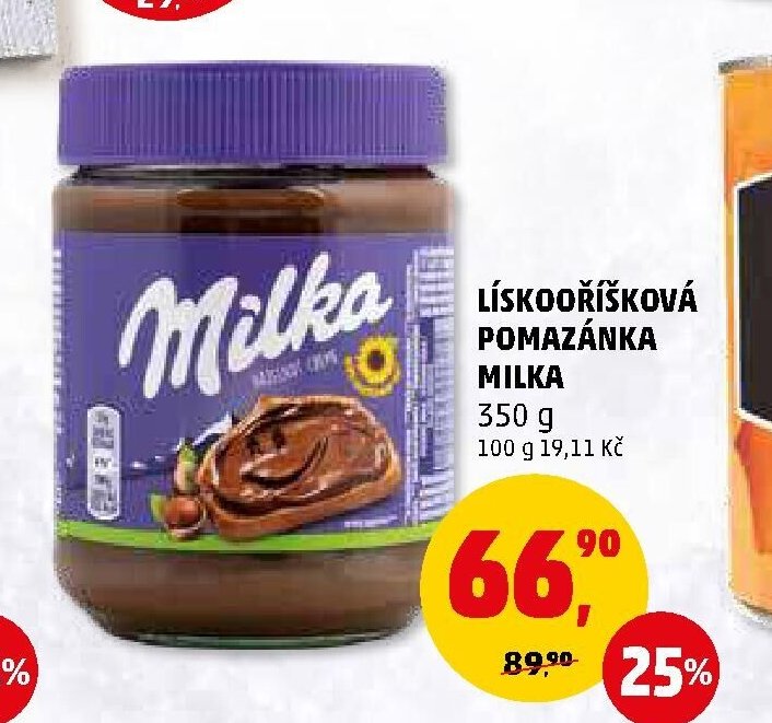 LÍSKOOŘÍŠKOVÁ POMAZÁNKA MILKA