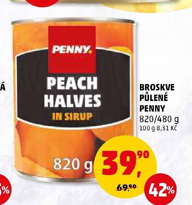 BROSKVE PŮLENÉ PENNY