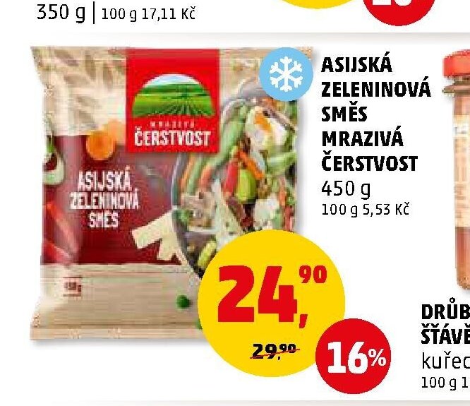 Asijská zeleninová směs mrazivá Čerstvost