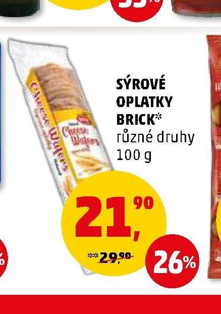 Sýrové oplatky Brick