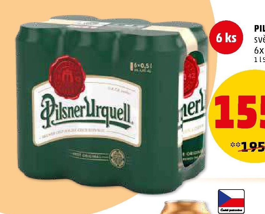 Pilsner Urquell světlý ležák 6x 0,5 l