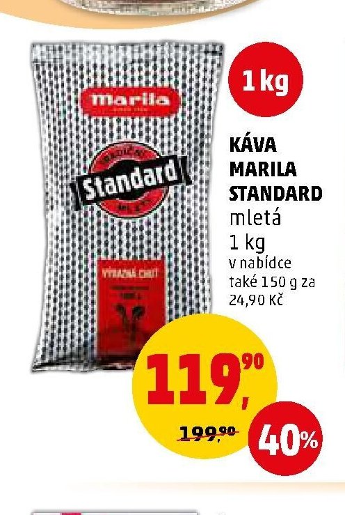 KÁVA MARILA STANDARD mletá