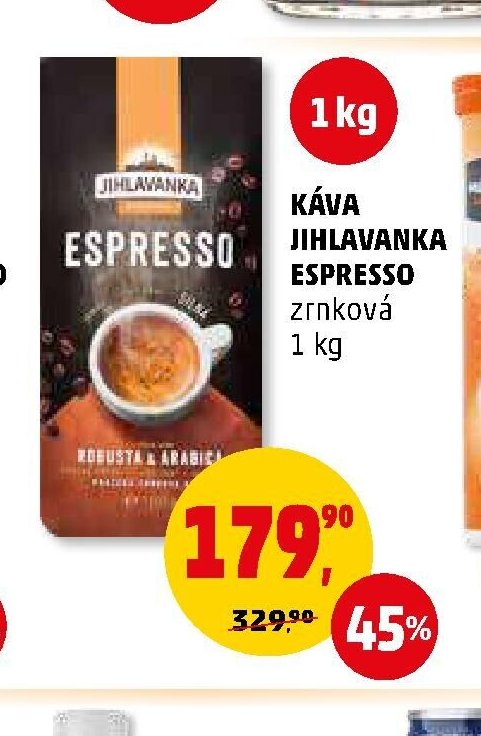 KÁVA JIHLAVANKA ESPRESSO zrnková