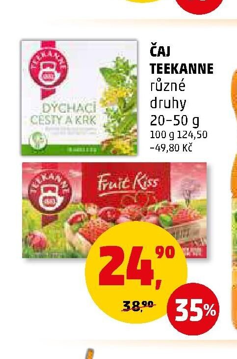 ČAJ TEEKANNE různé druhy