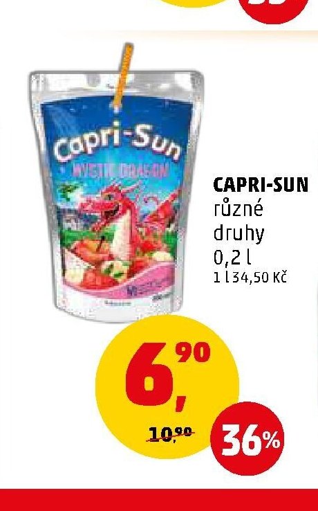 CAPRI-SUN různé druhy