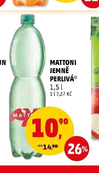 MATTONI JEMNĚ PERLIVÁ