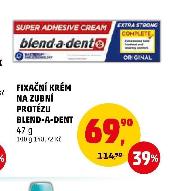 Fixační krém na zubní protézu Blend-a-dent