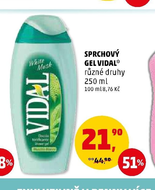 Sprchový gel Vidal