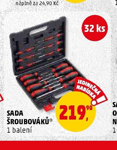 SADA ŠROUBOVÁKŮ