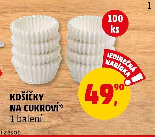 KOŠÍČKY NA CUKROVÍ