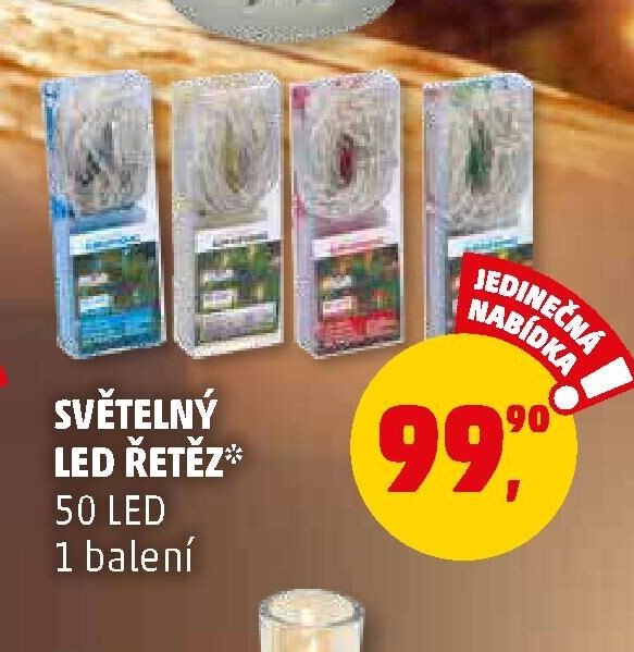 SVĚTELNÝ LED ŘETĚZ