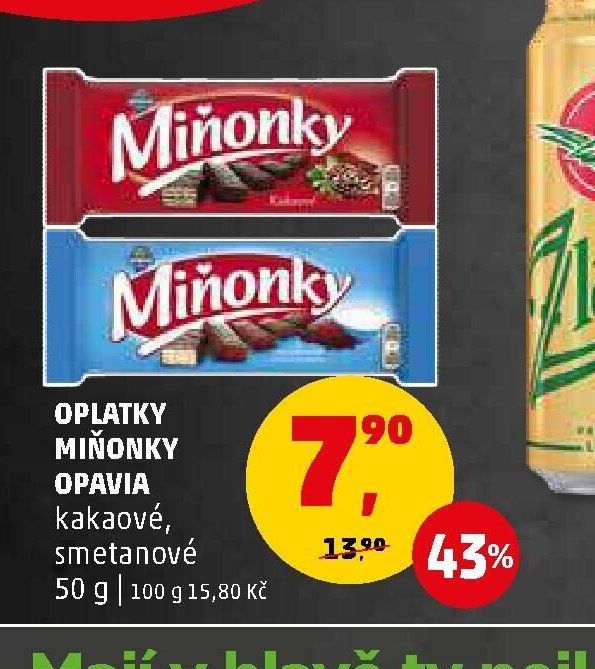 Oplatky Miňonky Opavia
