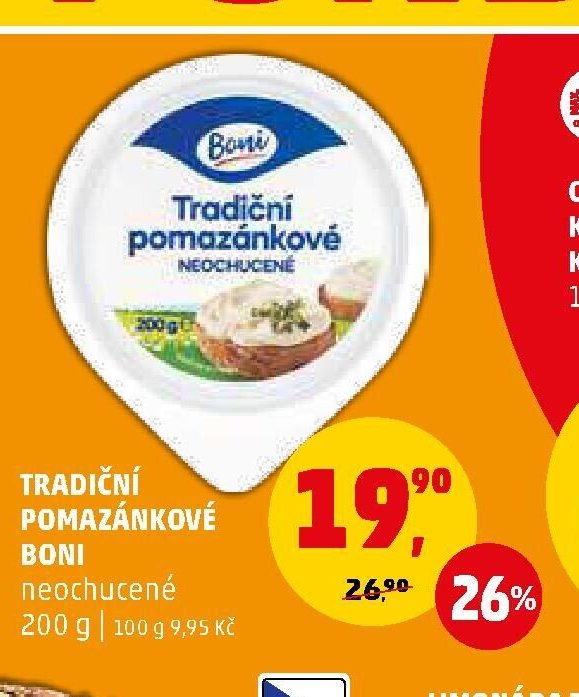 TRADIČNÍ POMAZÁNKOVÉ BONI neochucené