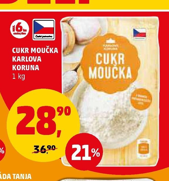 CUKR MOUČKA KARLOVA KORUNA