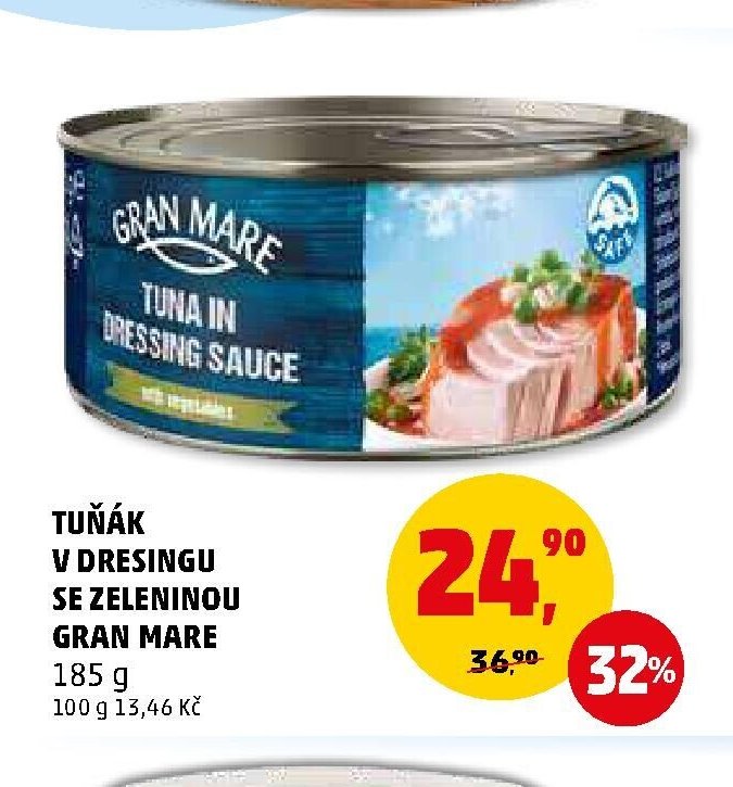 Tuňák v dresingu se zeleninou Gran Mare