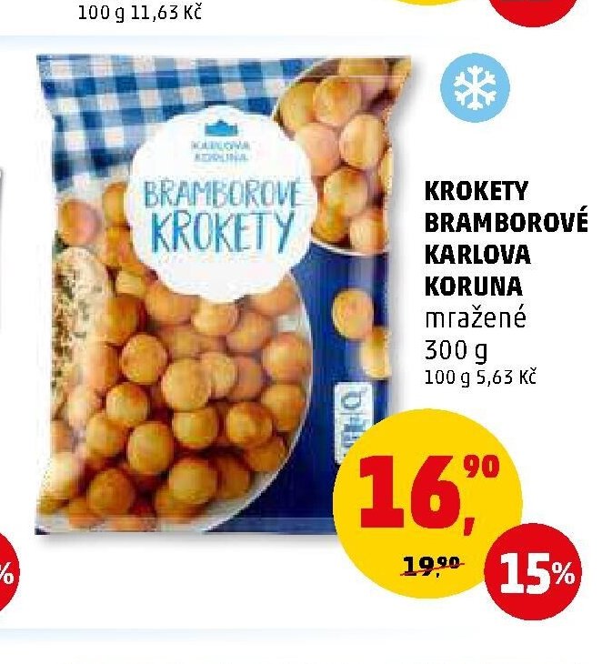 Krokety bramborové Karlova Koruna