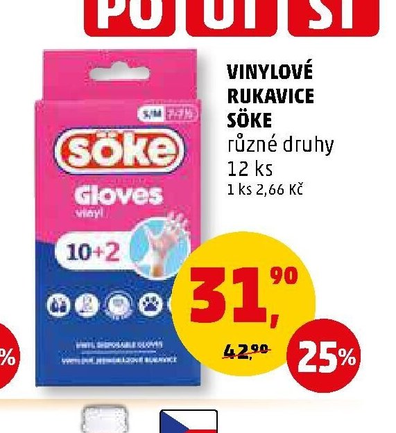 VINYLOVÉ RUKAVICE SÖKE