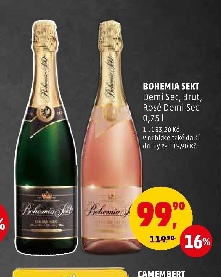 BOHEMIA SEKT Demi Sec, Brut, Rosé Demi Sec