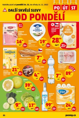 akční leták Penny Market 10.11.2022-16.11.2022