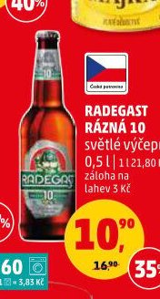RADEGAST RÁZNÁ 10 světlé výčepní 0,5 l