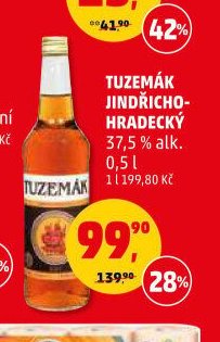 TUZEMÁK JINDŘICHO HRADECKÝ 37,5 % alk. 0,5 l