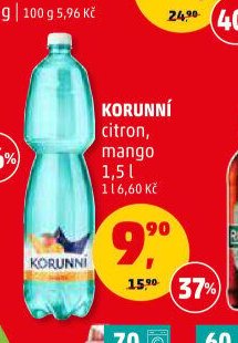 KORUNNÍ citron, mango 1,5 l