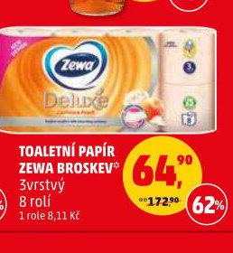 TOALETNÍ PAPÍR ZEWA BROSKEV 3vrstvý 8 rolí