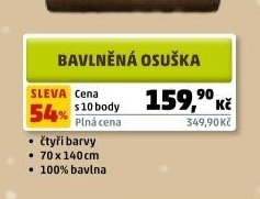 BAVLNĚNÁ OSUŠKA
