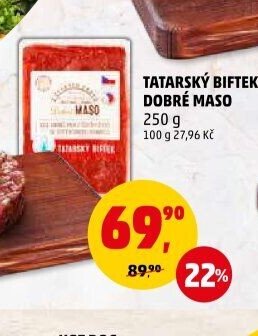 TATARSKÝ BIFTEK DOBRÉ MASO