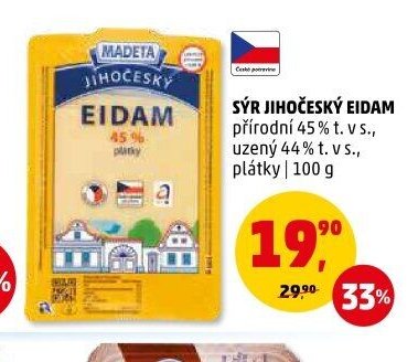 SÝR JIHOČESKÝ EIDAM