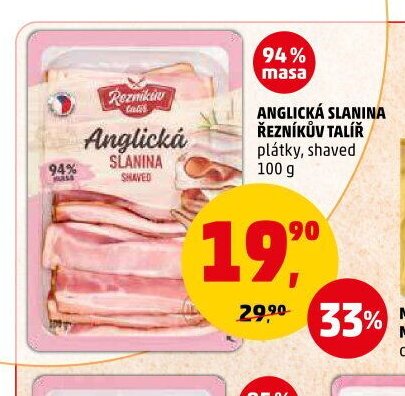 Anglická slanina Řezníkův talíř
