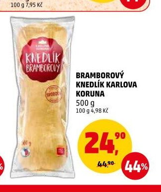Bramborový knedlík Karlova Koruna