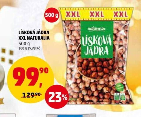 LÍSKOVÁ JÁDRA XXL NATURALIA
