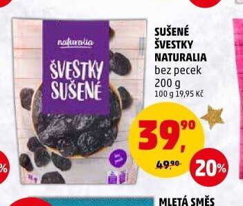 SUŠENÉ ŠVESTKY NATURALIA