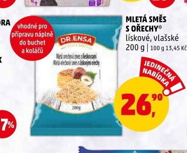 MLETÁ SMĚS S OŘECHY