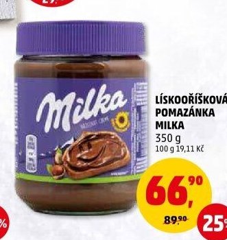 LÍSKOOŘÍŠKOVÁ POMAZÁNKA MILKA