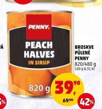 BROSKVE PŮLENÉ PENNY