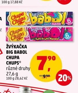Žvýkačka Big Babol Chupa Chups