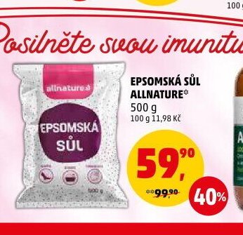 Epsomská sůl Allnature