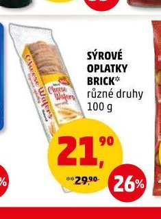 Sýrové oplatky Brick