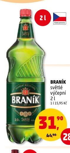Braník světlé výčepní 2 l