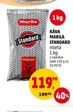 KÁVA MARILA STANDARD mletá