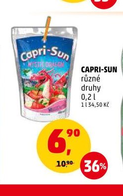 CAPRI-SUN různé druhy