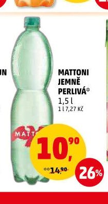 MATTONI JEMNĚ PERLIVÁ