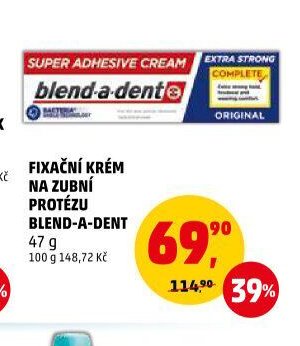Fixační krém na zubní protézu Blend-a-dent