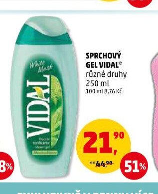 Sprchový gel Vidal