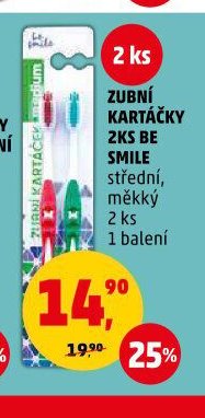 Zubní kartáčky střední, měkký Be Smile