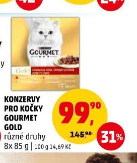 Konzervy pro kočky Gourmet Gold