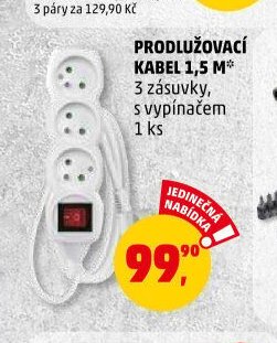 Prodlužovací kabel 1,5 m