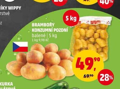 BRAMBORY KONZUMNÍ POZDNÍ